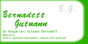 bernadett gutmann business card